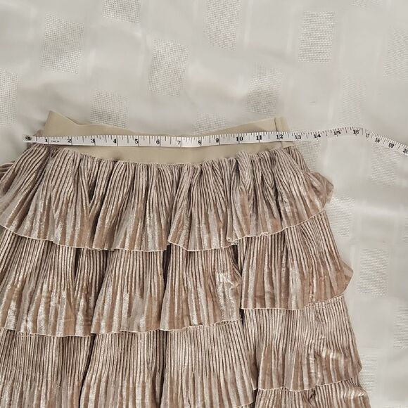Casual Tan Tiered Maxi Skirt - Picture 9 of 16
